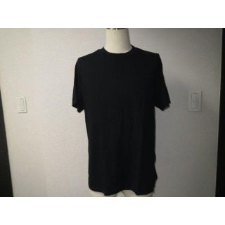 プラダ(PRADA)の●最終PRADAプラダ黒Tシャツ▽プレートモチーフロゴタグ付●良好美品↑(Tシャツ/カットソー(半袖/袖なし))