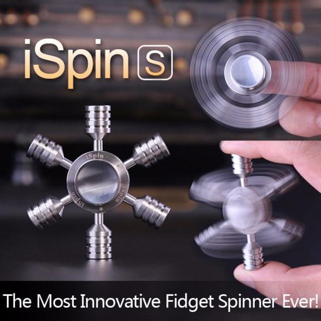 iSpin S ステンレス　最新ハンドスピナー　高精度　高回転 エンタメ/ホビーのおもちゃ/ぬいぐるみ(その他)の商品写真