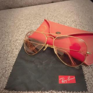 レイバン(Ray-Ban)の最終値下げ！Ray-Ban ティアドロップ ピンク(サングラス/メガネ)