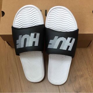 ハフ(HUF)の☆訳あり☆HUF SLIDE ハフスライド ブラック 26cm(サンダル)