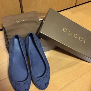 グッチ(Gucci)の美品！グッチ❄︎ラバーシューズ(レインブーツ/長靴)