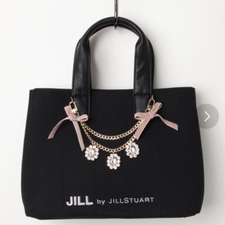 ジルバイジルスチュアート(JILL by JILLSTUART)のジュエルリボントートバッグ ブラック(トートバッグ)