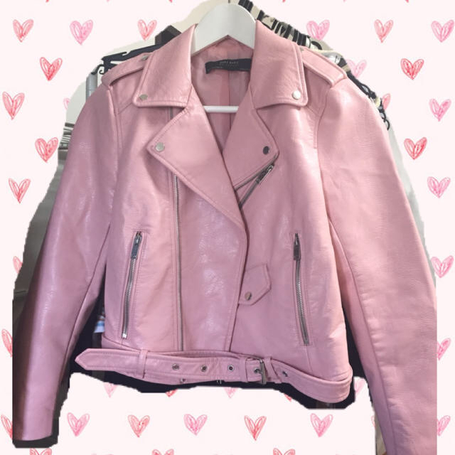 Zara Zara レザージャケット ピンクの通販 By La Petite Boutique ザラならラクマ