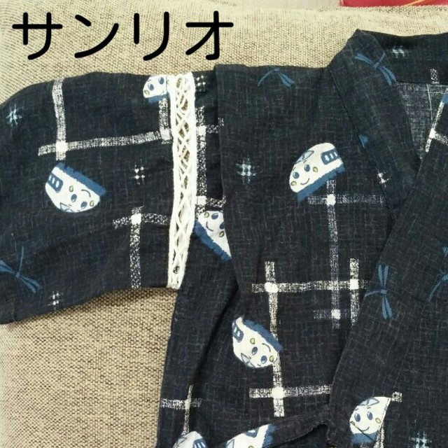 サンリオ(サンリオ)のサンリオしんかんせん甚平90 キッズ/ベビー/マタニティのキッズ服男の子用(90cm~)(甚平/浴衣)の商品写真