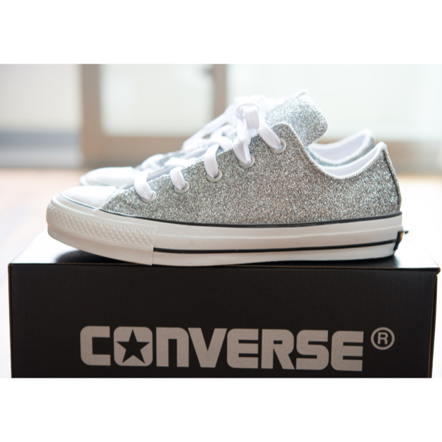 CONVERSE(コンバース)のコンバーススニーカー ★シルバーラメ★ レディースの靴/シューズ(スニーカー)の商品写真