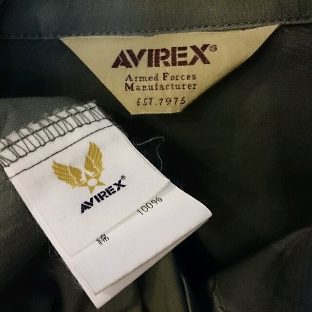 AVIREX(アヴィレックス)の☆AVIREXミリタリーメンズシャツ美品 メンズのトップス(シャツ)の商品写真