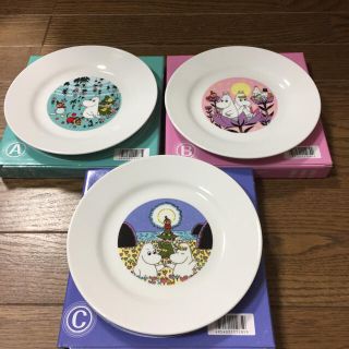 ムーミン絵皿３枚セット(食器)