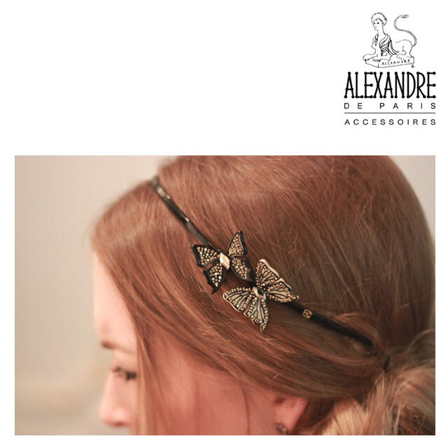 Alexandre de Paris(アレクサンドルドゥパリ)の★新品★Alexandre de Paris★幻バタフライヘアクリップ★ レディースのヘアアクセサリー(バレッタ/ヘアクリップ)の商品写真