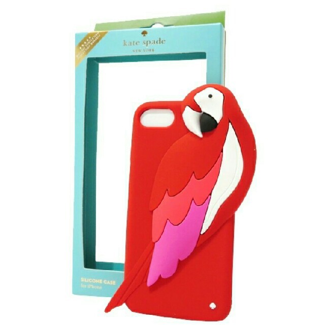 新品 kate spade iPhone オウム