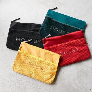 マウジー(moussy)のmoussy ポーチ3点セット レッド(ポーチ)