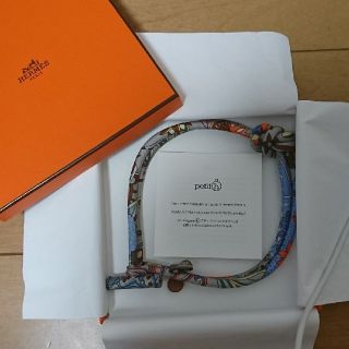 エルメス(Hermes)のHERMESプティアッシュシルクチョーカー(ネックレス)