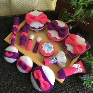 もちっと様♡ フェルト お化粧セット おままごと ハンドメイド ままごと(おもちゃ/雑貨)