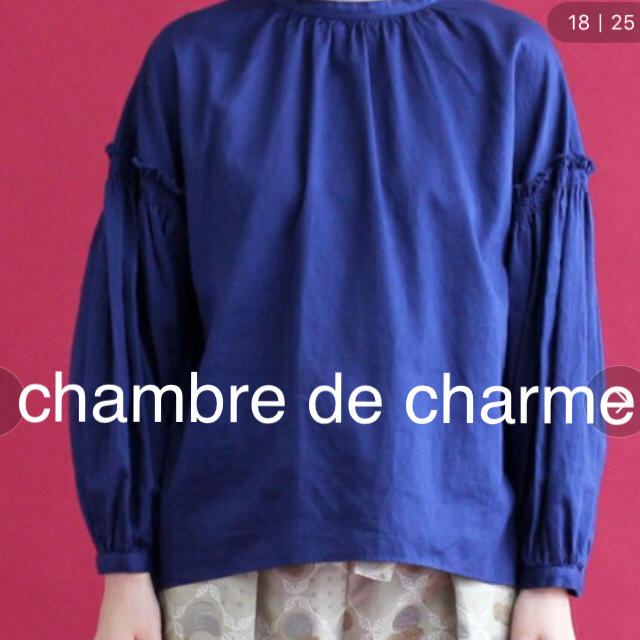 chambre de charme(シャンブルドゥシャーム)のchambre de charme☆シャンブルドゥシャーム☆ギャザーブラウス レディースのトップス(シャツ/ブラウス(長袖/七分))の商品写真