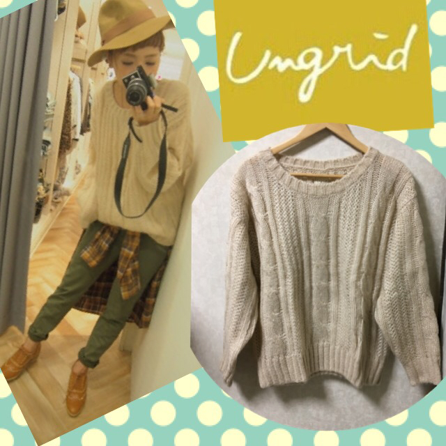 TODAYFUL(トゥデイフル)のチェックチェスターコート ケーブルニット todayful ungrid  レディースのジャケット/アウター(チェスターコート)の商品写真