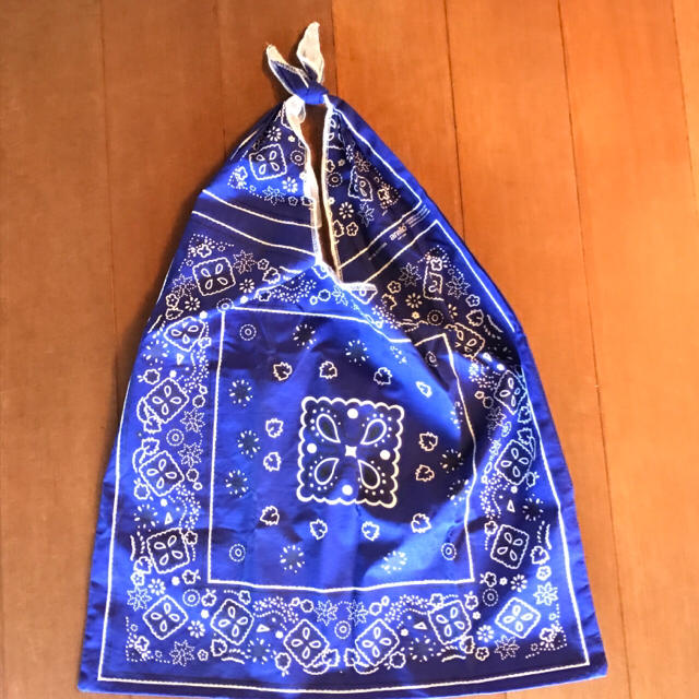anello(アネロ)のバンダナトート美品anelloブルートートバックアネロ レディースのバッグ(トートバッグ)の商品写真