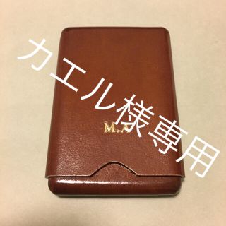 本革イタリア製 名刺/カードケース(名刺入れ/定期入れ)