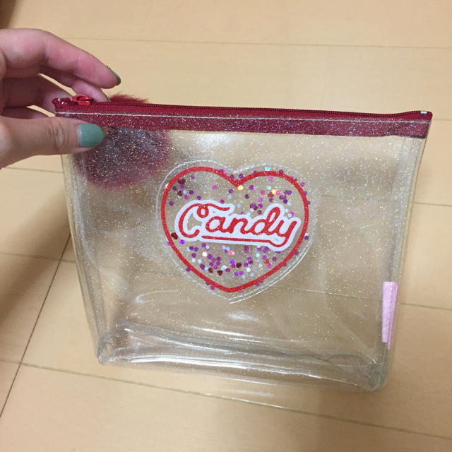 Candy Stripper(キャンディーストリッパー)のキャンスパ クリアポーチ レディースのファッション小物(ポーチ)の商品写真