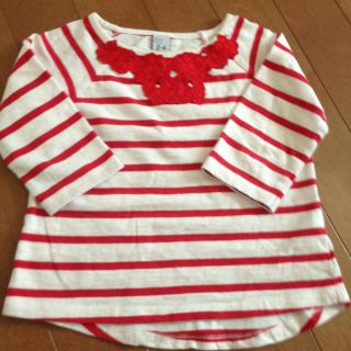 ザラキッズ(ZARA KIDS)のザラ 七分袖 ボーダーT 104(その他)