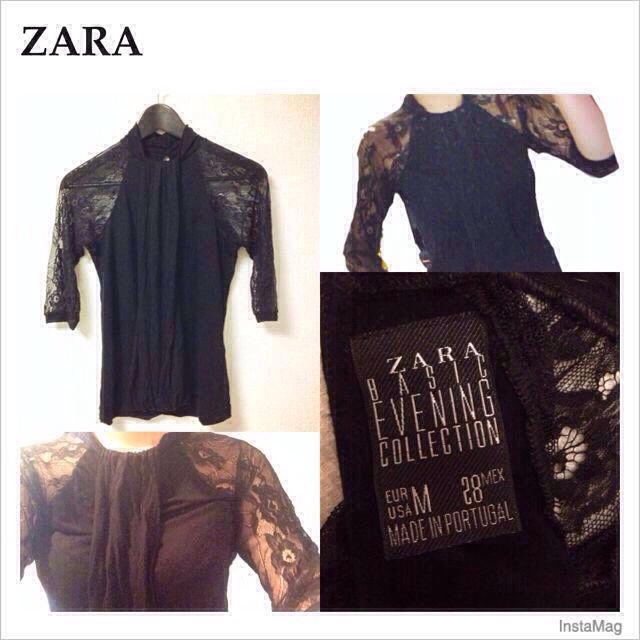 ZARA(ザラ)のZARA♡レーストップス レディースのトップス(Tシャツ(長袖/七分))の商品写真