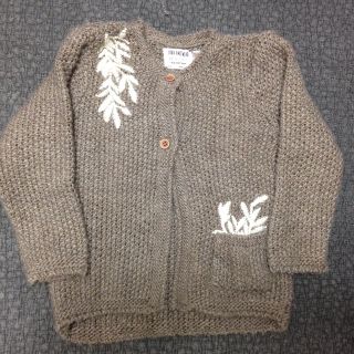 ザラキッズ(ZARA KIDS)の最終値下♡ウール刺繍カーディガン92cm(カーディガン)