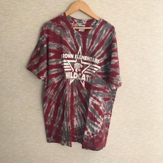 USA古着 タイダイTシャツ【M】WILDCATS(Tシャツ/カットソー(半袖/袖なし))