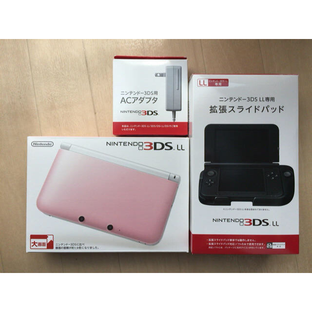 人気大割引 ニンテンドー3DS - 3DS LL 本体（ピンク）セット 携帯用ゲーム機本体