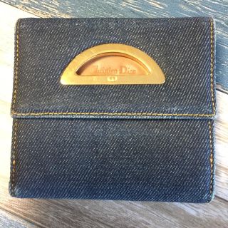 Dior 二つ折り財布 デニム