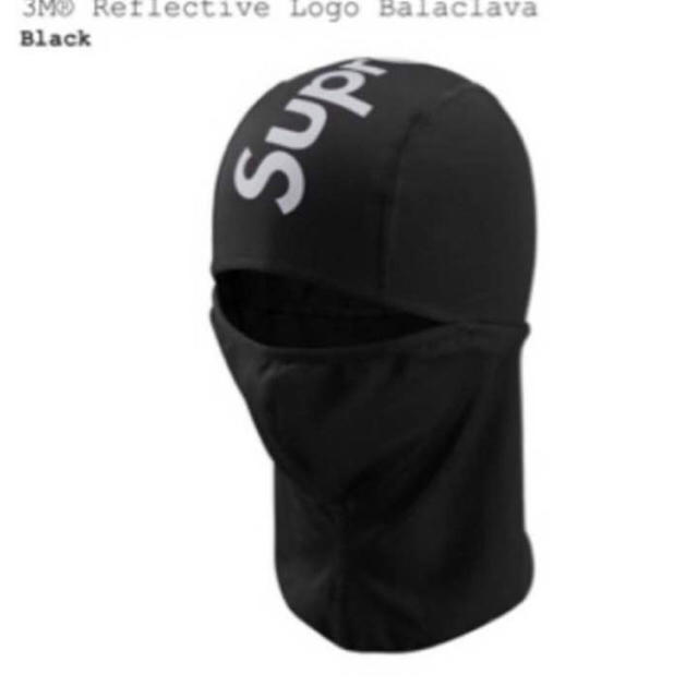 新品未使用 Supreme Reflective logo Balaclava