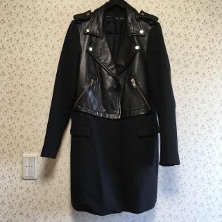 ザラ(ZARA)の【ZARA】ライダース切替コート(ライダースジャケット)