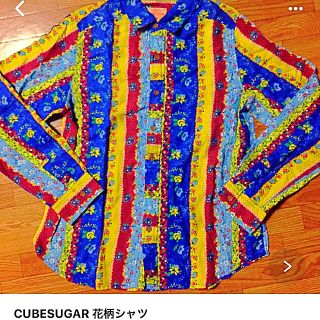 キューブシュガー(CUBE SUGAR)の((値下げ)) CUBESUGER 花柄シャツ(シャツ/ブラウス(長袖/七分))