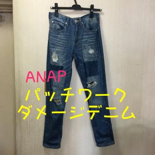 アナップラティーナ(ANAP Latina)の☆美品☆【ANAP】パッチワークダメージデニム(デニム/ジーンズ)