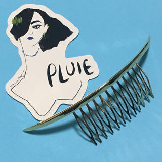 ロンハーマン(Ron Herman)の【PLUIE正規品】クレセントコーム GOLD 美品(バレッタ/ヘアクリップ)