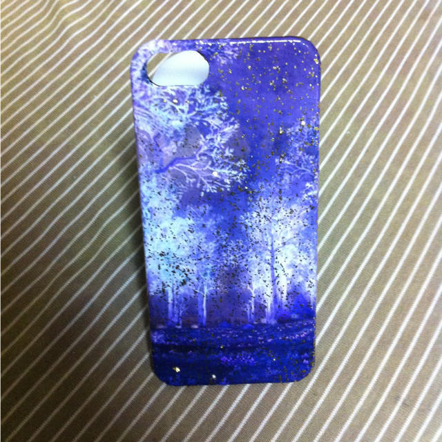 iPhone5ケース幻想的GOLDラメ スマホ/家電/カメラのスマホアクセサリー(モバイルケース/カバー)の商品写真