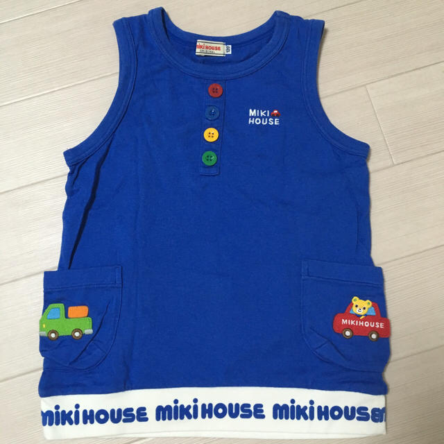 mikihouse(ミキハウス)の120㎝ミキハウスプッチータンクトップ キッズ/ベビー/マタニティのキッズ服男の子用(90cm~)(Tシャツ/カットソー)の商品写真