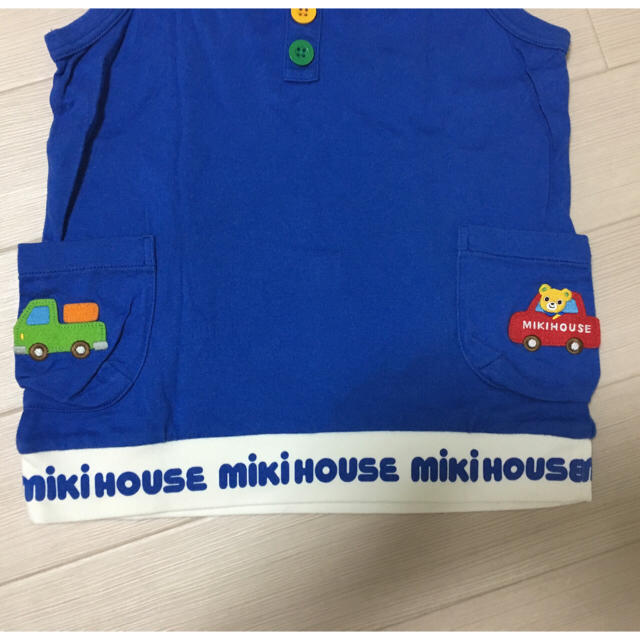 mikihouse(ミキハウス)の120㎝ミキハウスプッチータンクトップ キッズ/ベビー/マタニティのキッズ服男の子用(90cm~)(Tシャツ/カットソー)の商品写真