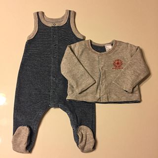 プチバトー(PETIT BATEAU)の【新品・未使用】プチバトー セットアップ (ロンパース)