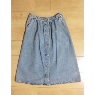 ザラ(ZARA)の【未使用】ZARA デニムスカート(ひざ丈スカート)