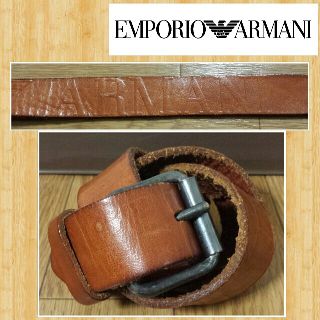 エンポリオアルマーニ(Emporio Armani)のEMPORIO ARMANI エンポリオアルマーニ 型押しベルト イタリア製(ベルト)