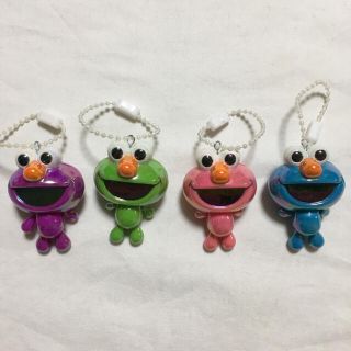 セサミストリート(SESAME STREET)の新品 セサミ エルモ キーチェーン 3個セット(キャラクターグッズ)