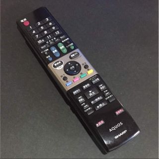 シャープ(SHARP)のシャープ アクオスa テレビ 純正 リモコン 中古 GA 738 WJSA(テレビ)