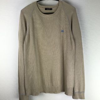 バーバリーブラックレーベル(BURBERRY BLACK LABEL)の美品 BURBERRY BLACK LABEL 長袖クルーネックニット サイズ3(ニット/セーター)