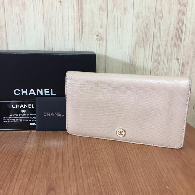 CHANEL(シャネル)のシャネル ココボタン ベージュ 長財布☆ 正規品！！ レディースのファッション小物(財布)の商品写真