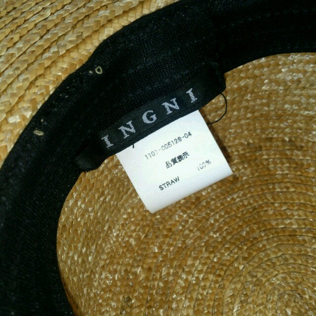 INGNI(イング)のｲﾝｸﾞ☆ｽﾄﾛｰﾊｯﾄ麦わら レディースの帽子(ハット)の商品写真