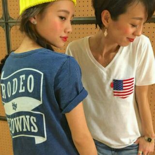 ロデオクラウンズ(RODEO CROWNS)の新品*RODEO CROWNS*RCWB*RCS リボンロゴ Tシャツ(Tシャツ(半袖/袖なし))