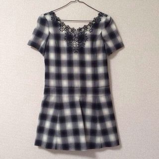 ジルスチュアート(JILLSTUART)のジルバイジルスチュアート♡チェックワンピ(ミニワンピース)