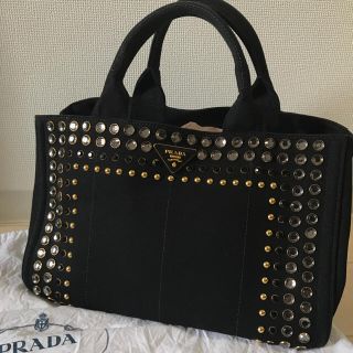 プラダ(PRADA)のカナパビジュー M blackcat様専用(ハンドバッグ)