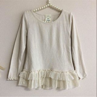 ジェラートピケ(gelato pique)のaya♡様専用☆ジェラートピケ☆used☆90.100☆裾チュール付カットソー(Tシャツ/カットソー)