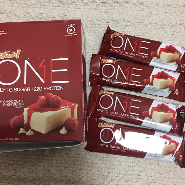 【プロテインバー早い者勝ち値下げ！キャラメルソルト味！】onebar  食品/飲料/酒の健康食品(プロテイン)の商品写真