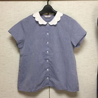 チャイルドウーマン(CHILD WOMAN)のCHILD WOMAN もこもこ襟シャツ(シャツ/ブラウス(半袖/袖なし))