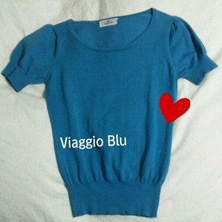 ビアッジョブルー(VIAGGIO BLU)のViaggio Blu半袖ニット(カットソー(半袖/袖なし))